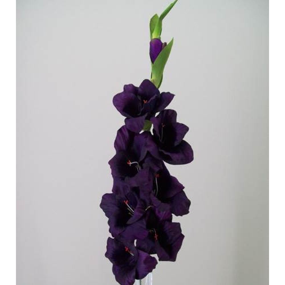 Artificial Gladiola Damson 94cm Artificial Flowers